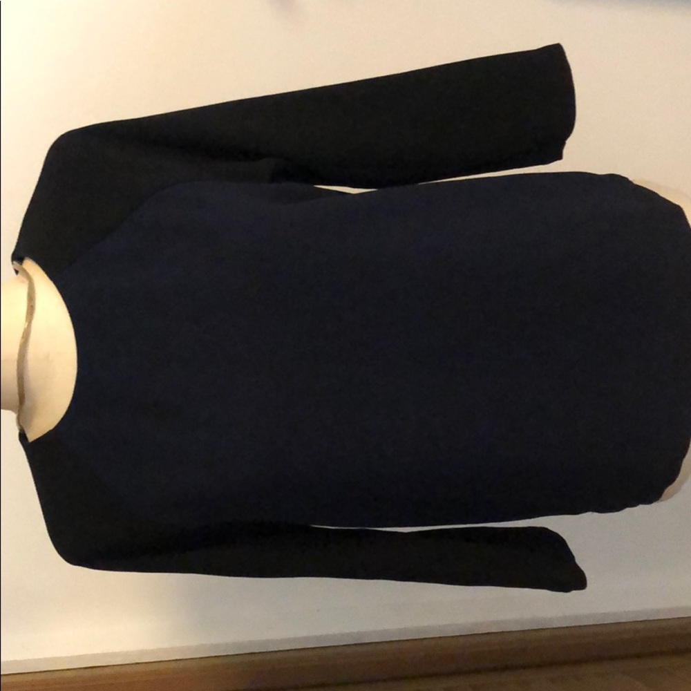 Like new jcrew blouse. Size 2. Navy/ black